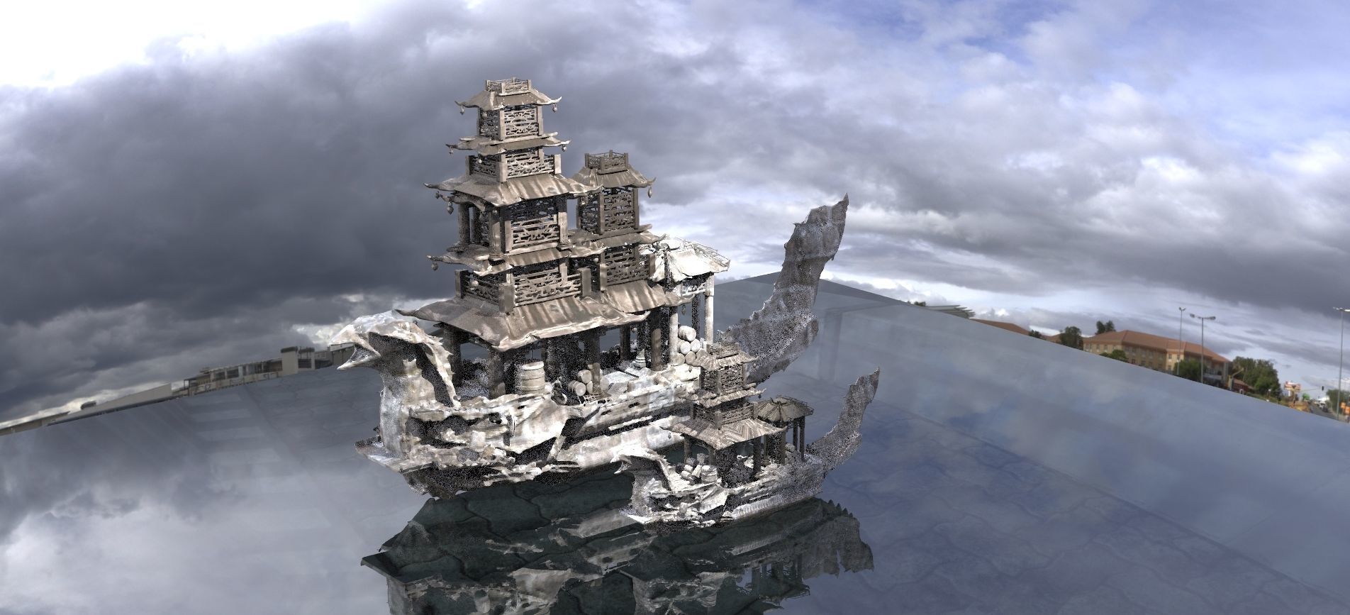 Chinese Treasure Ships 2 designs 3D model_1