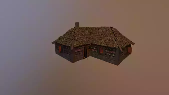 MEDIEVAL HOUSE 1 - LEVEL 1 by RogueFilmProductions 3D model