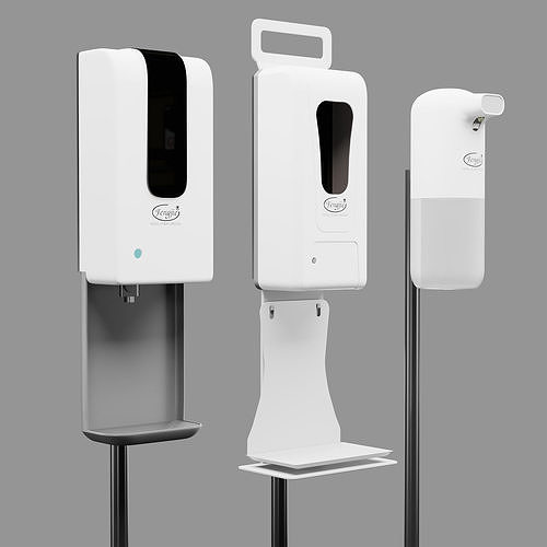 3 Hand Sanitizer Dispenser Set  FENGJIE  3D models  3D model
