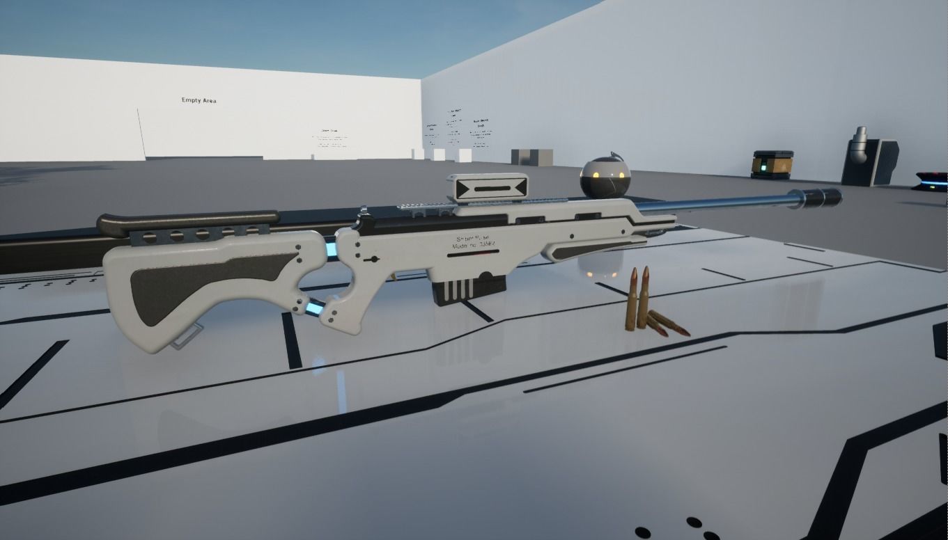 Scifi Sniper Pulse  Low-poly 3D model_2