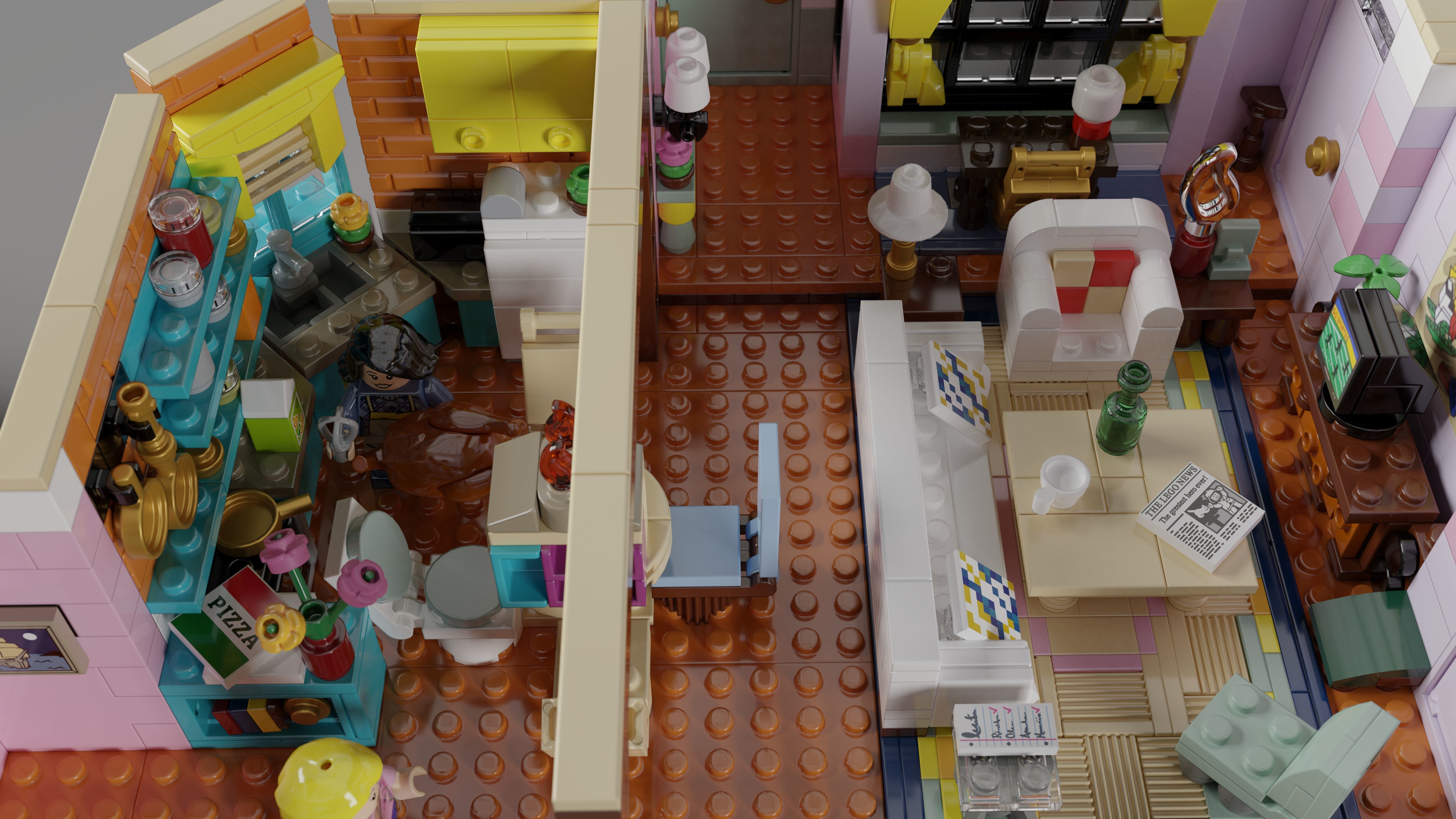 LEGO Creator Expert - Friends Apartment 2021 3D model_7