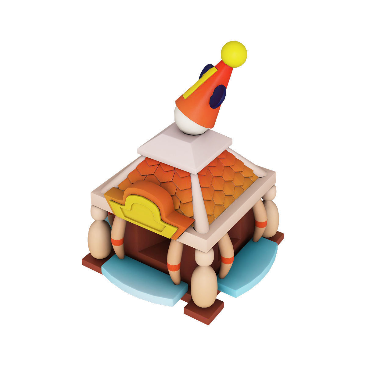 Stylized city pack 3d model Low-poly 3D model_38