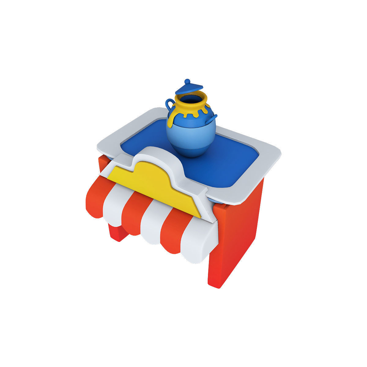 Stylized city pack 3d model Low-poly 3D model_44