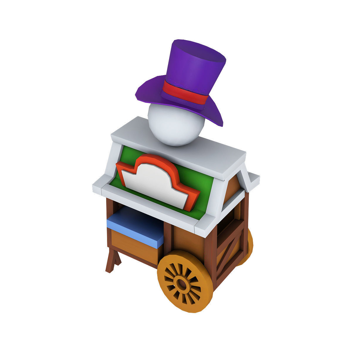 Stylized city pack 3d model Low-poly 3D model_47