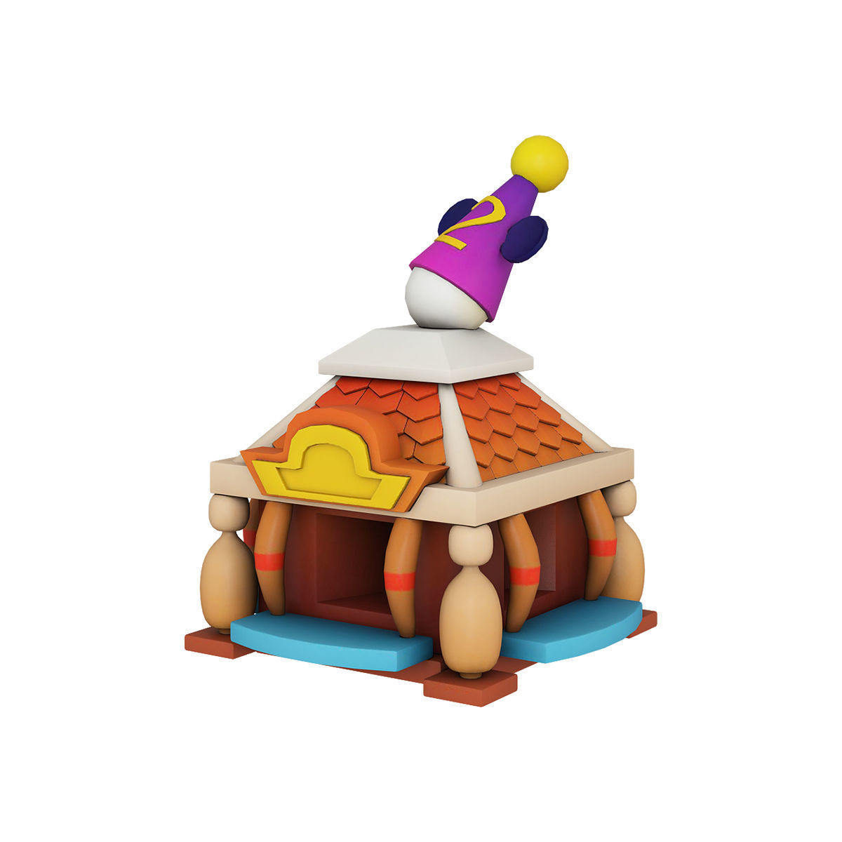 Stylized city pack 3d model Low-poly 3D model_33