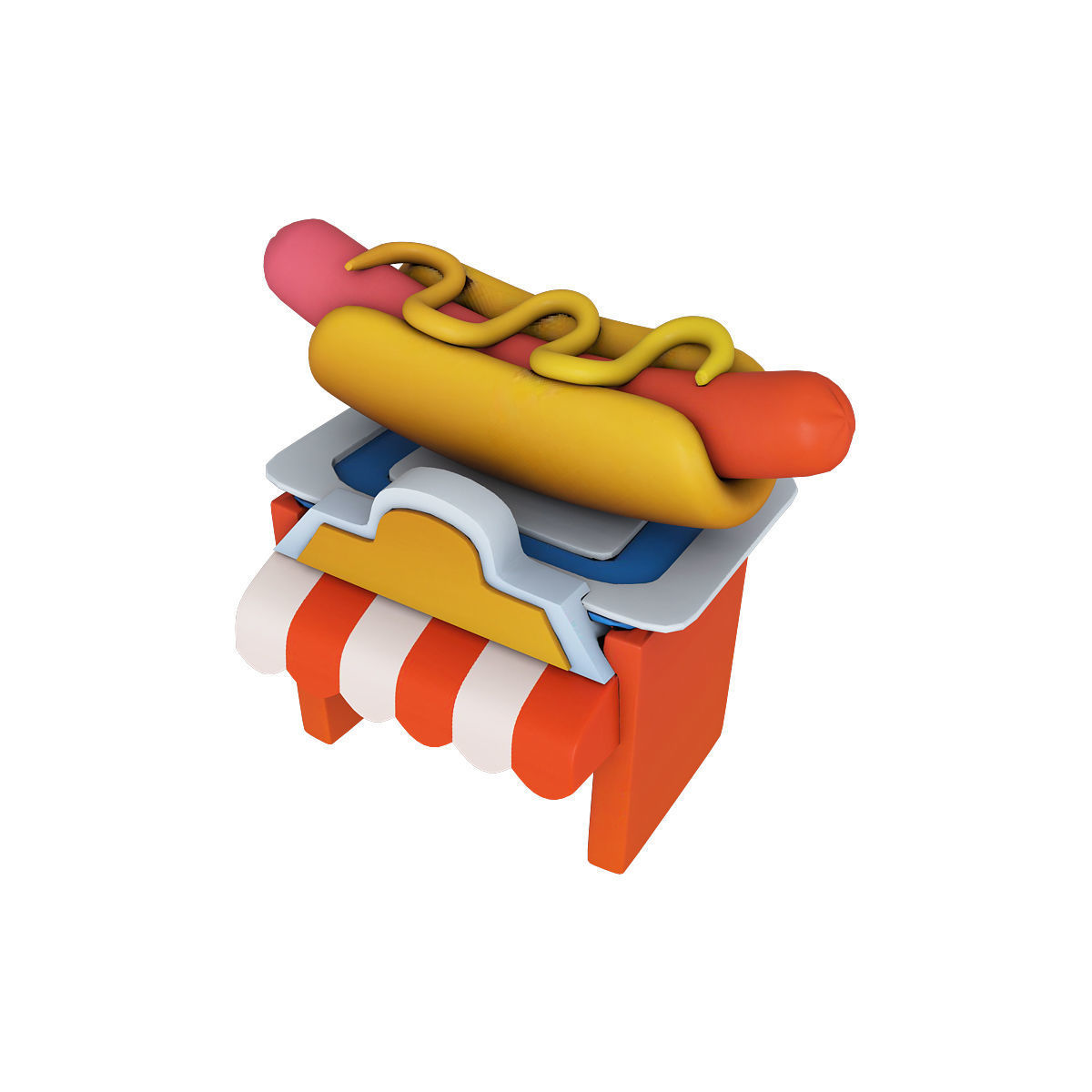 Stylized city pack 3d model Low-poly 3D model_21