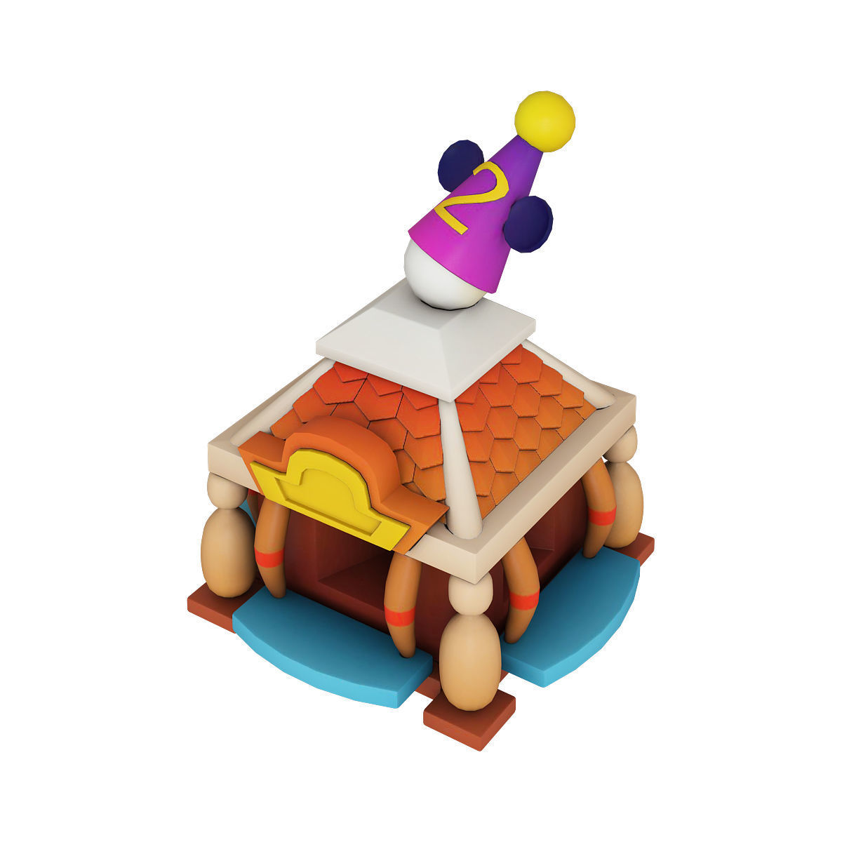 Stylized city pack 3d model Low-poly 3D model_34