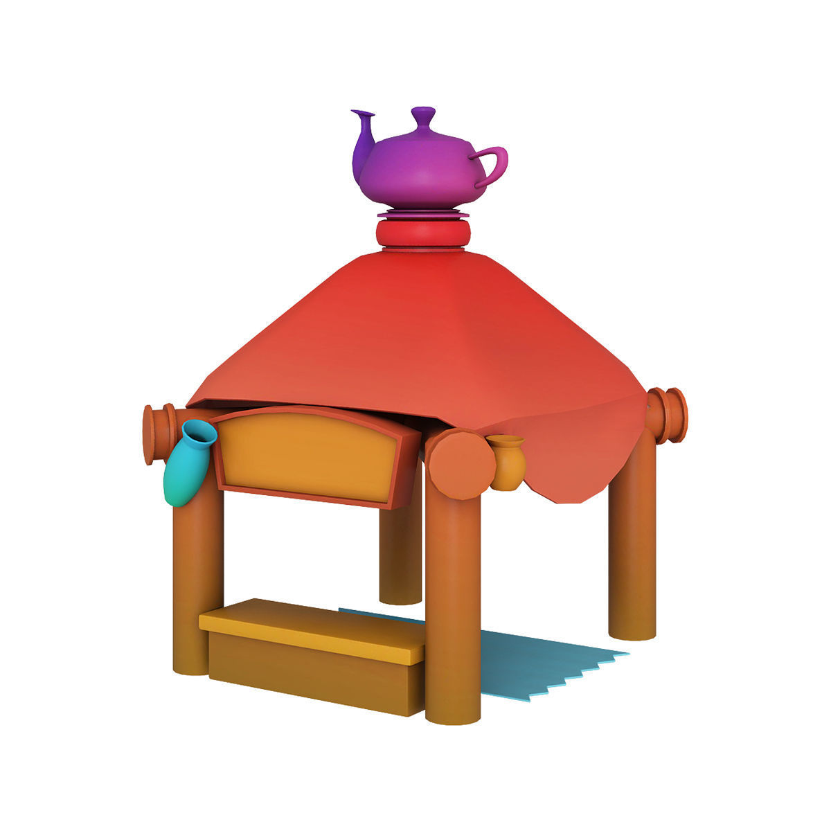 Stylized city pack 3d model Low-poly 3D model_65