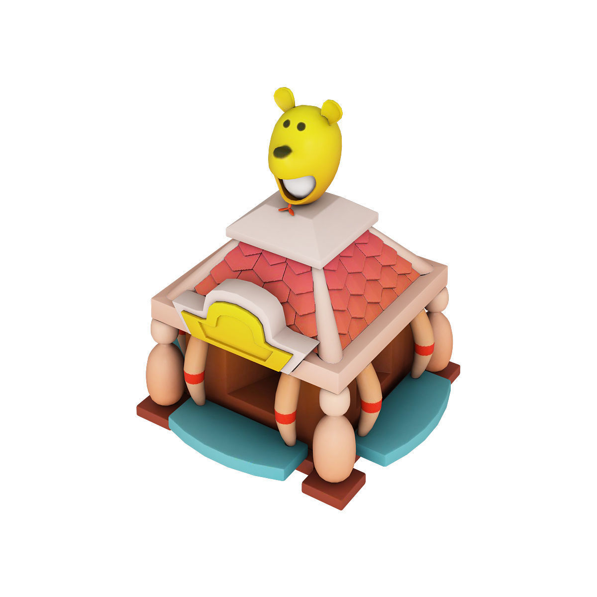 Stylized city pack 3d model Low-poly 3D model_61