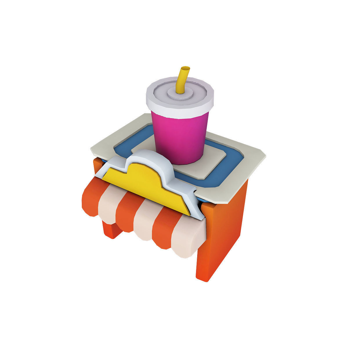 Stylized city pack 3d model Low-poly 3D model_28