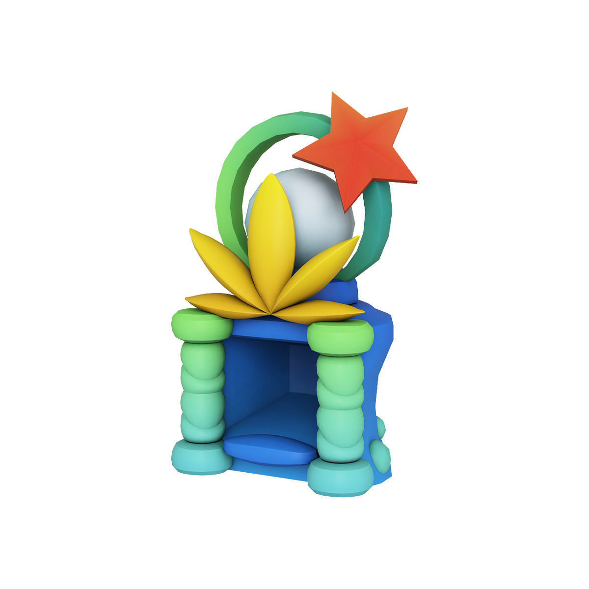 Stylized city pack 3d model Low-poly 3D model_10