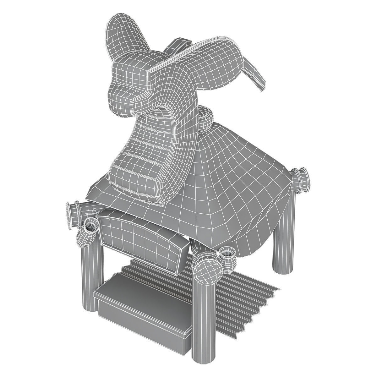 Stylized city pack 3d model Low-poly 3D model_16