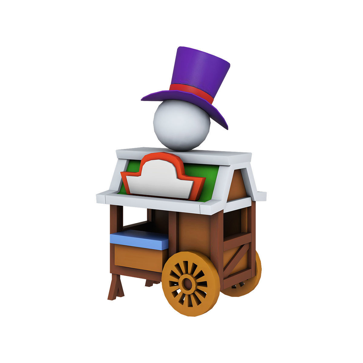 Stylized city pack 3d model Low-poly 3D model_46