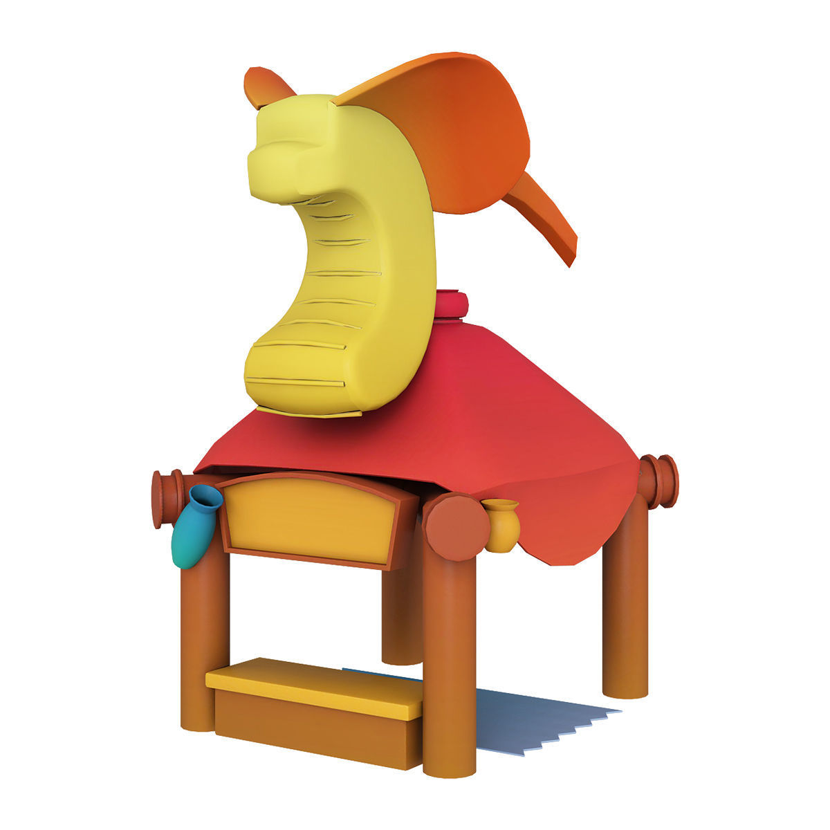 Stylized city pack 3d model Low-poly 3D model_17