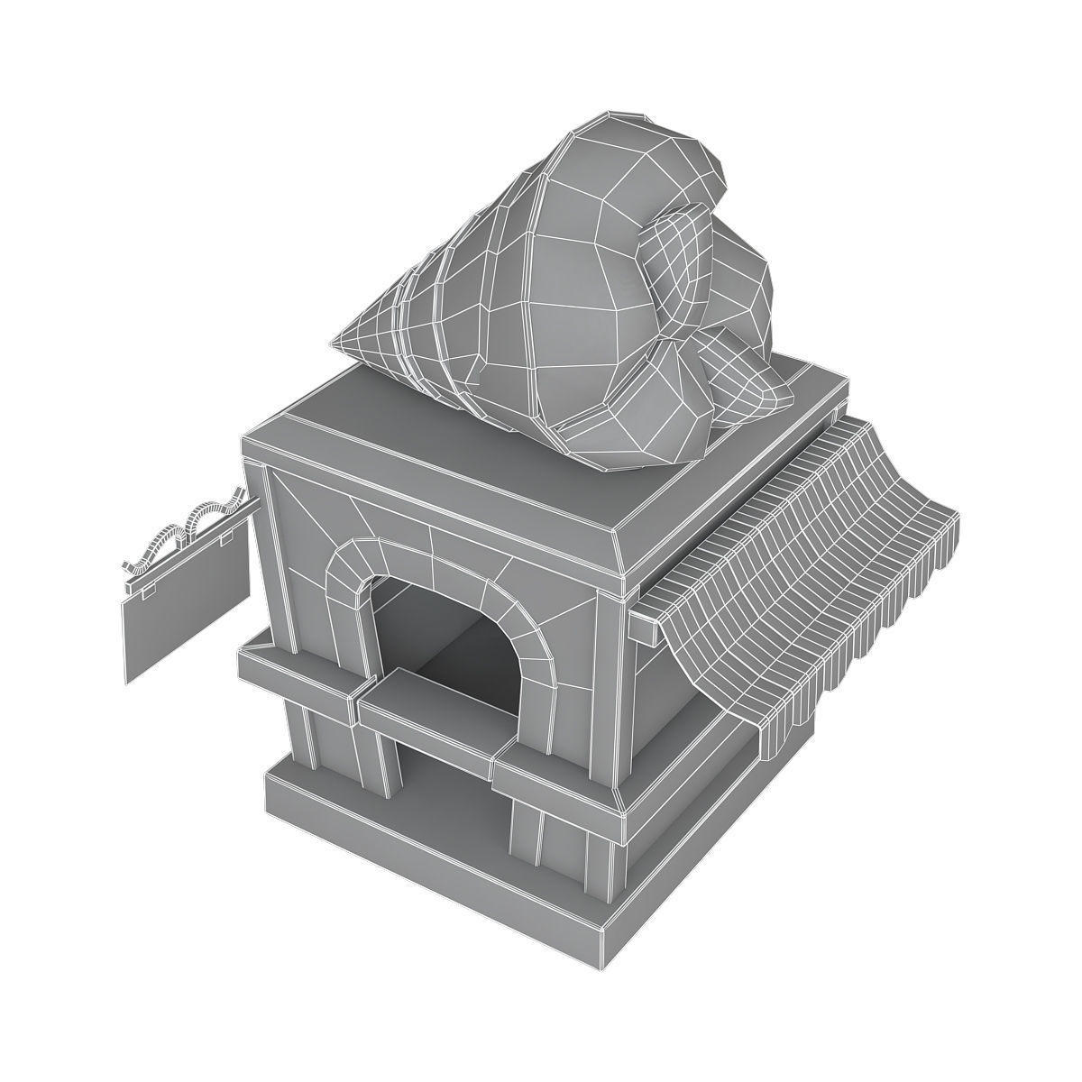 Stylized city pack 3d model Low-poly 3D model_39