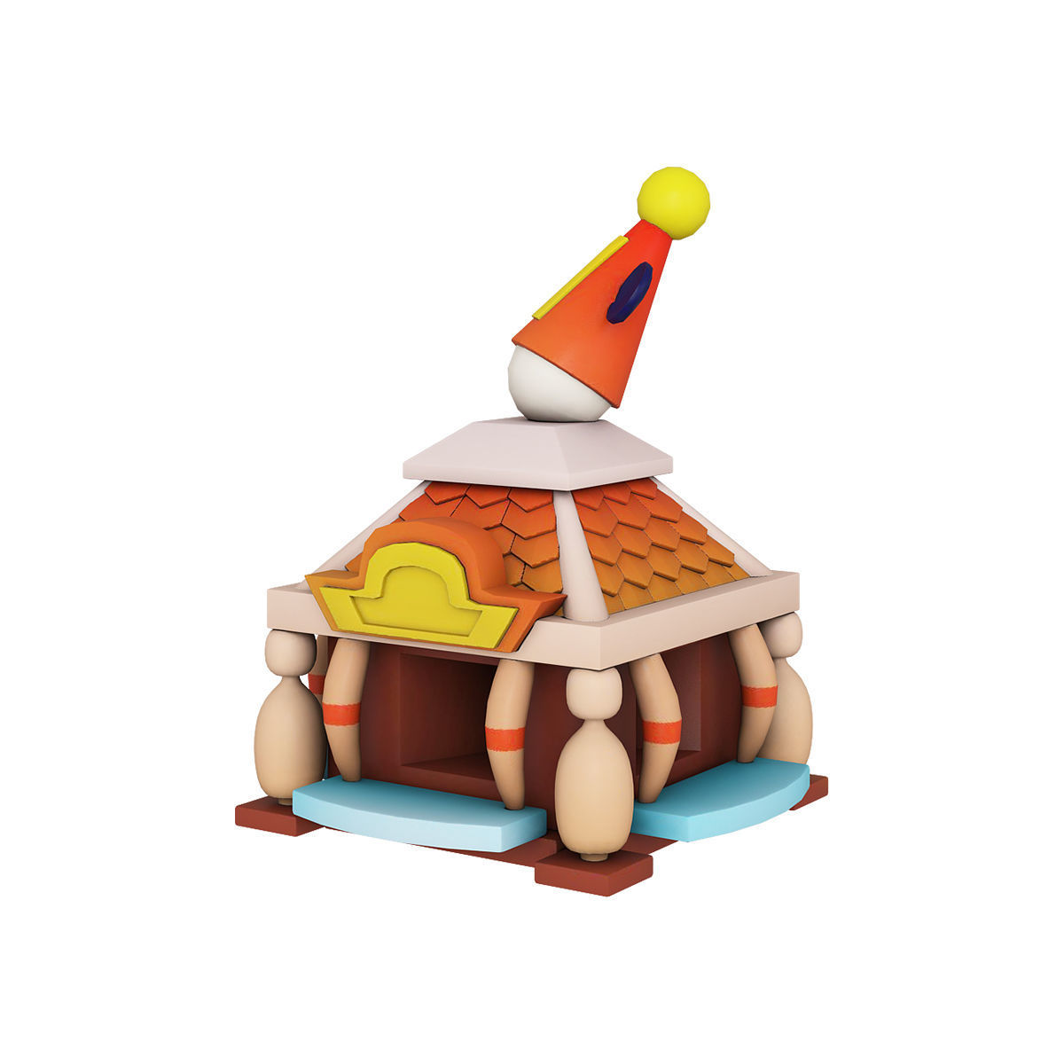 Stylized city pack 3d model Low-poly 3D model_36