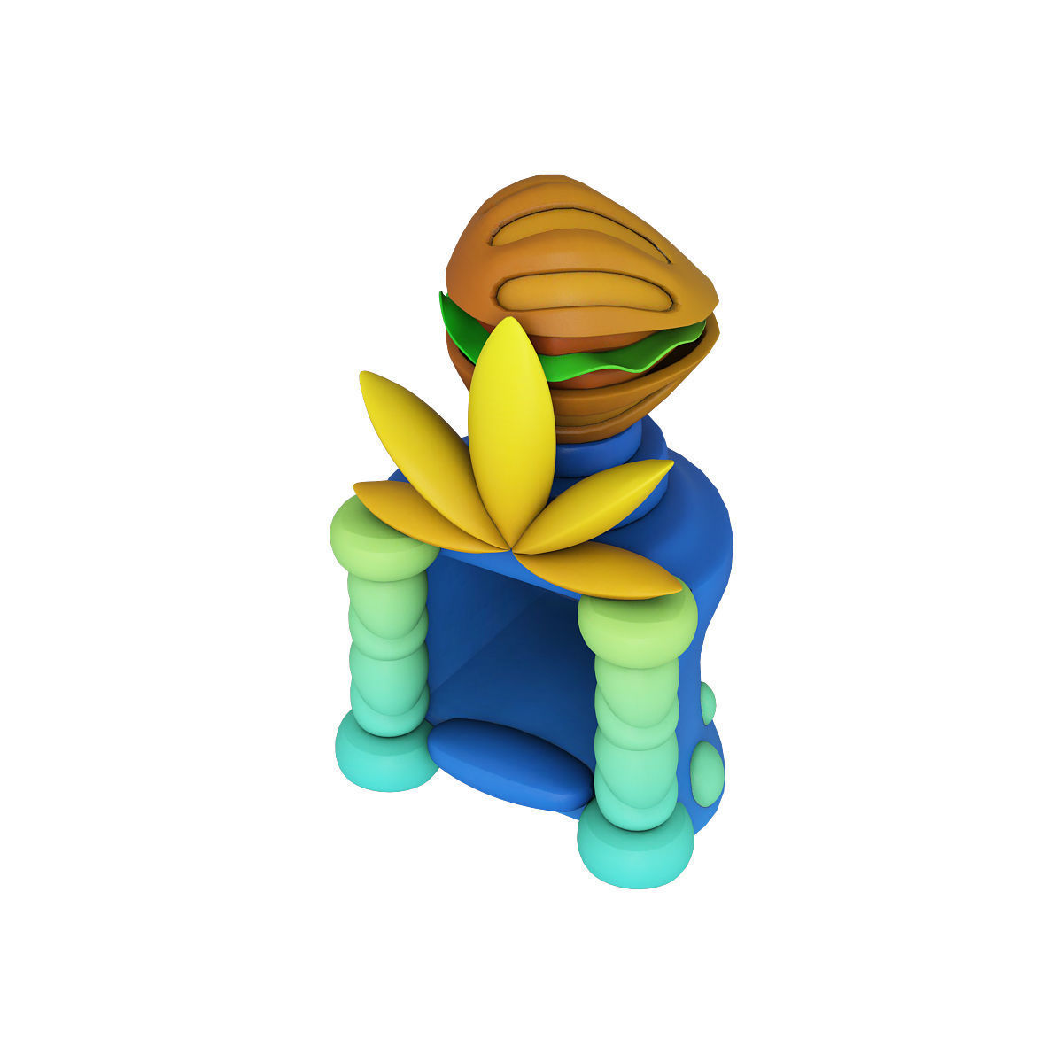 Stylized city pack 3d model Low-poly 3D model_14