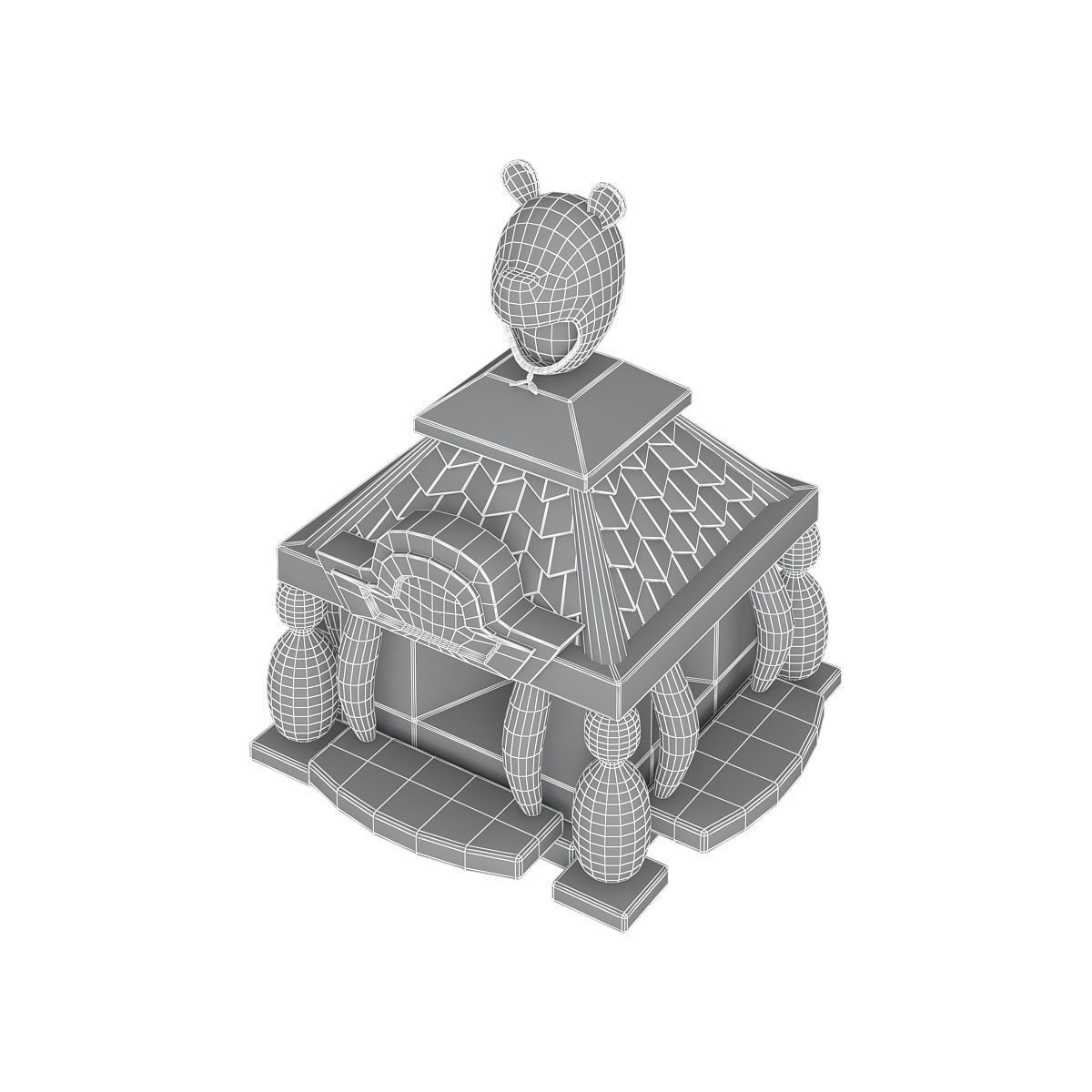 Stylized city pack 3d model Low-poly 3D model_58