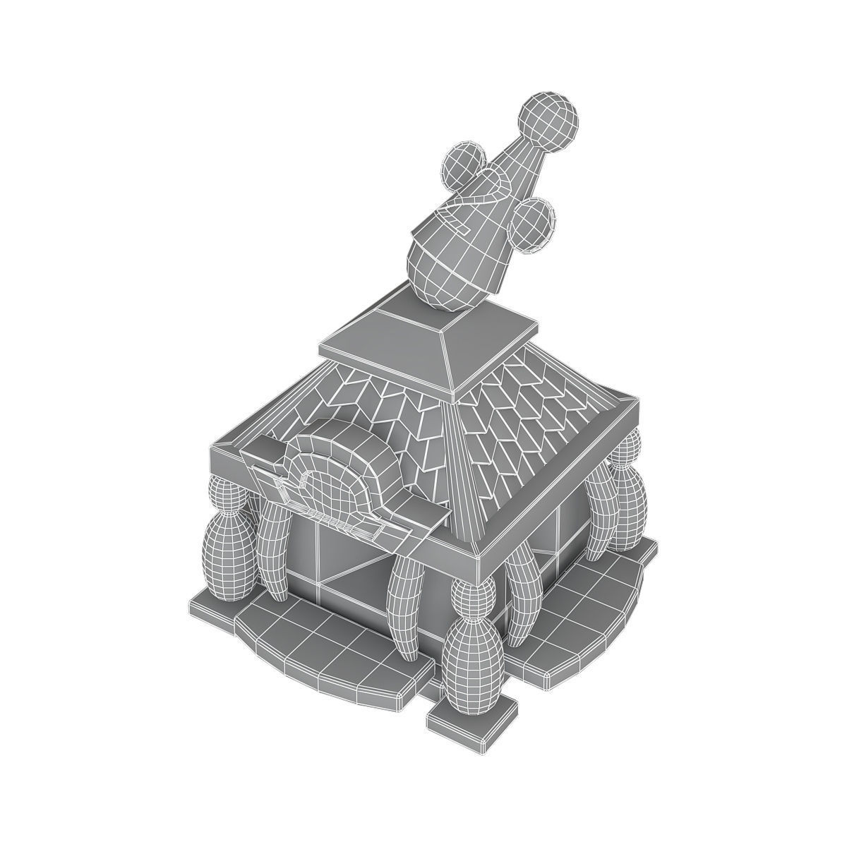 Stylized city pack 3d model Low-poly 3D model_32