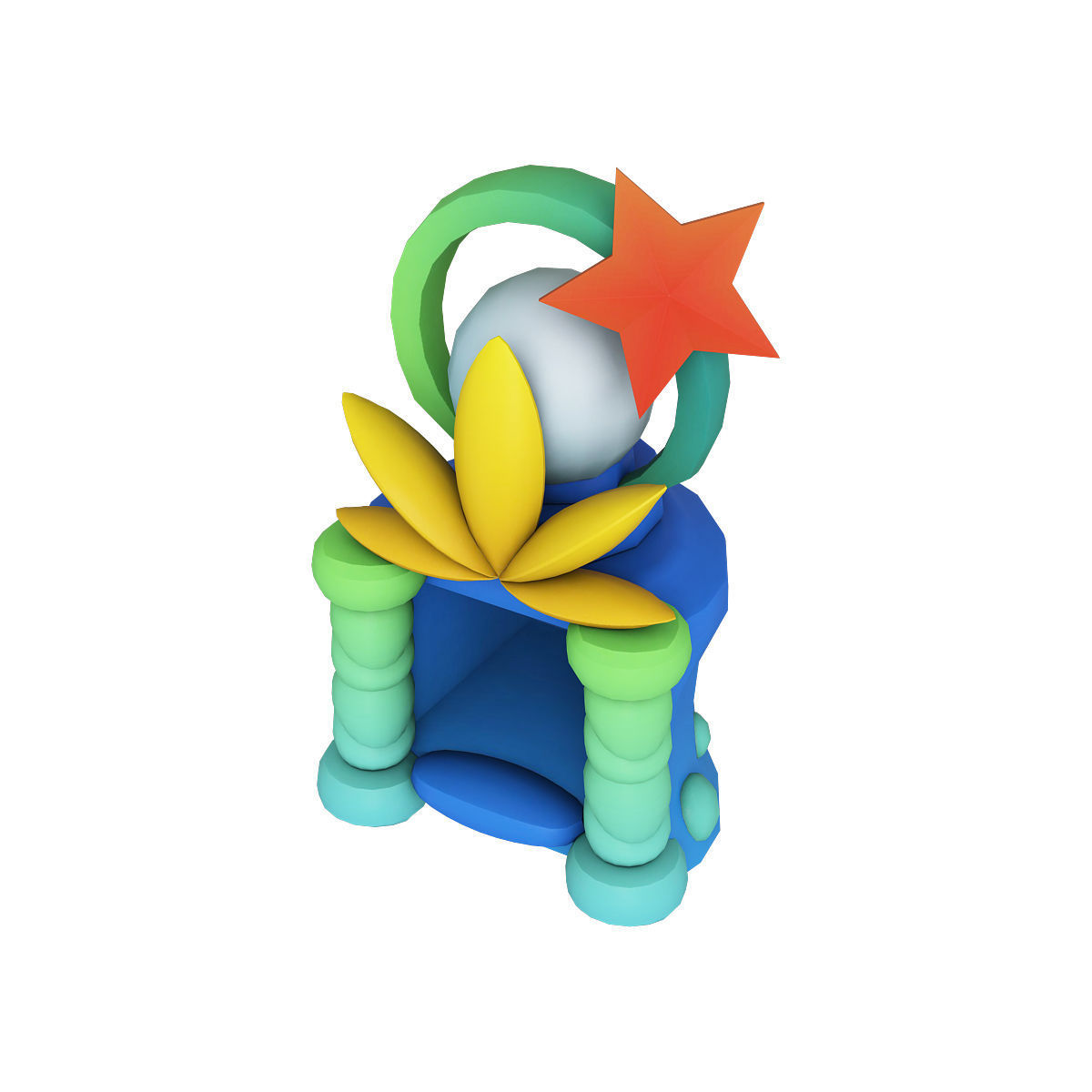 Stylized city pack 3d model Low-poly 3D model_11