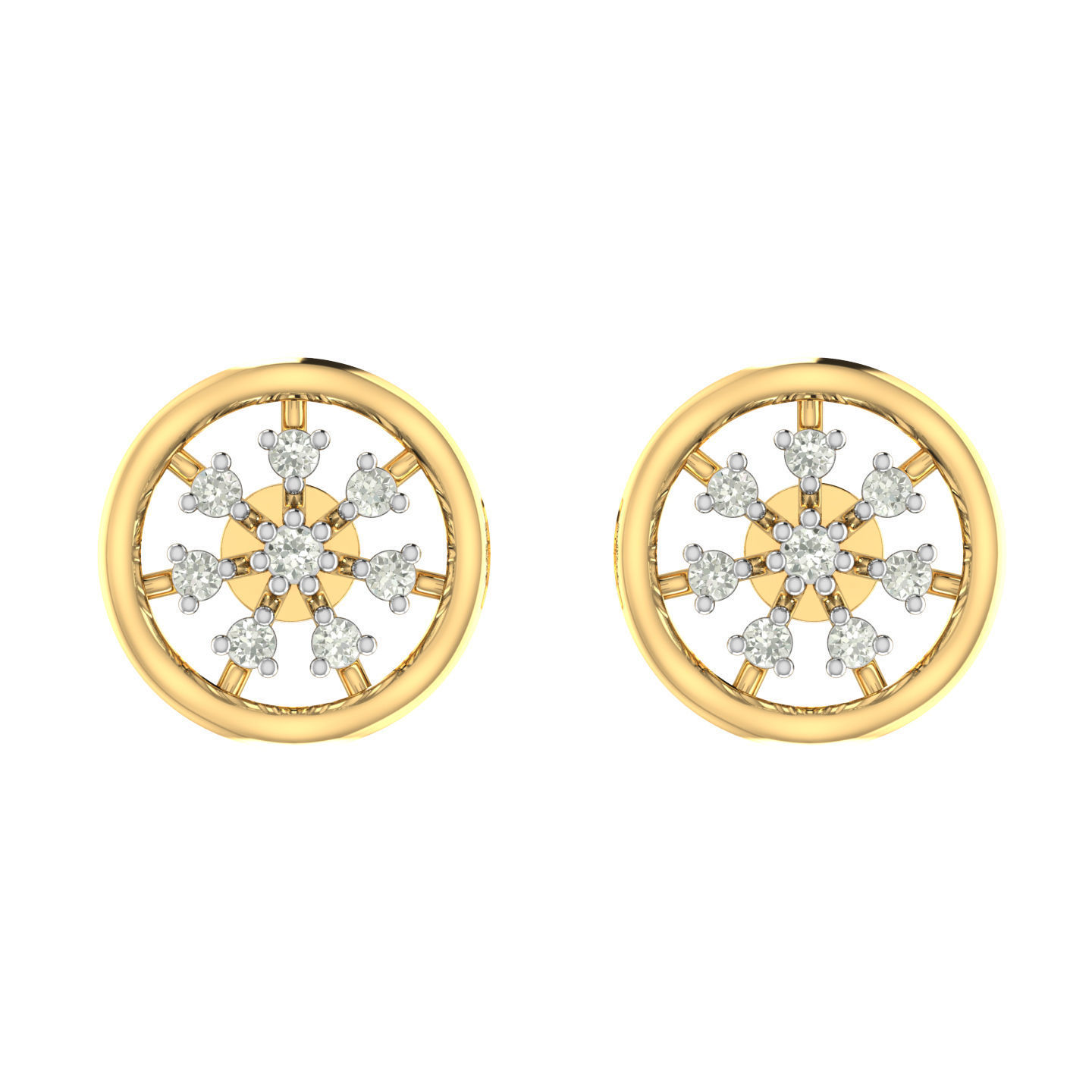 Light weight ring earrings pendant set 3dm stl 4 renders model  3D print model_15