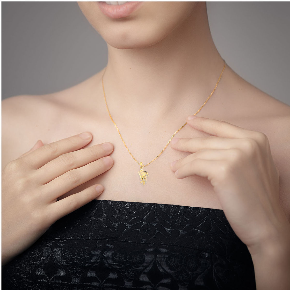 Light weight flower ring earrings pendant set 3dm stl 4 renders 3D print model_4