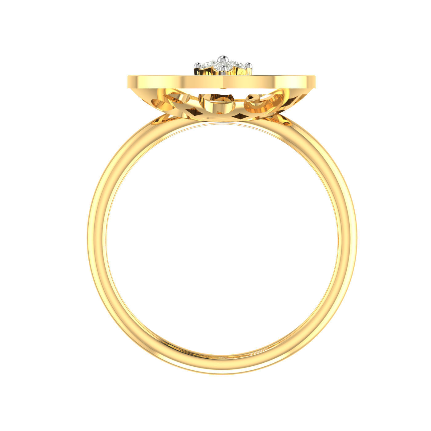 Light weight ring earrings pendant set 3dm stl 4 renders model 3D print model_3