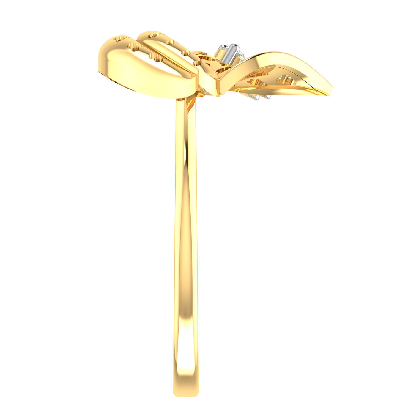 Light weight ring earrings pendant set 3dm stl 4 renders model  3D print model_10