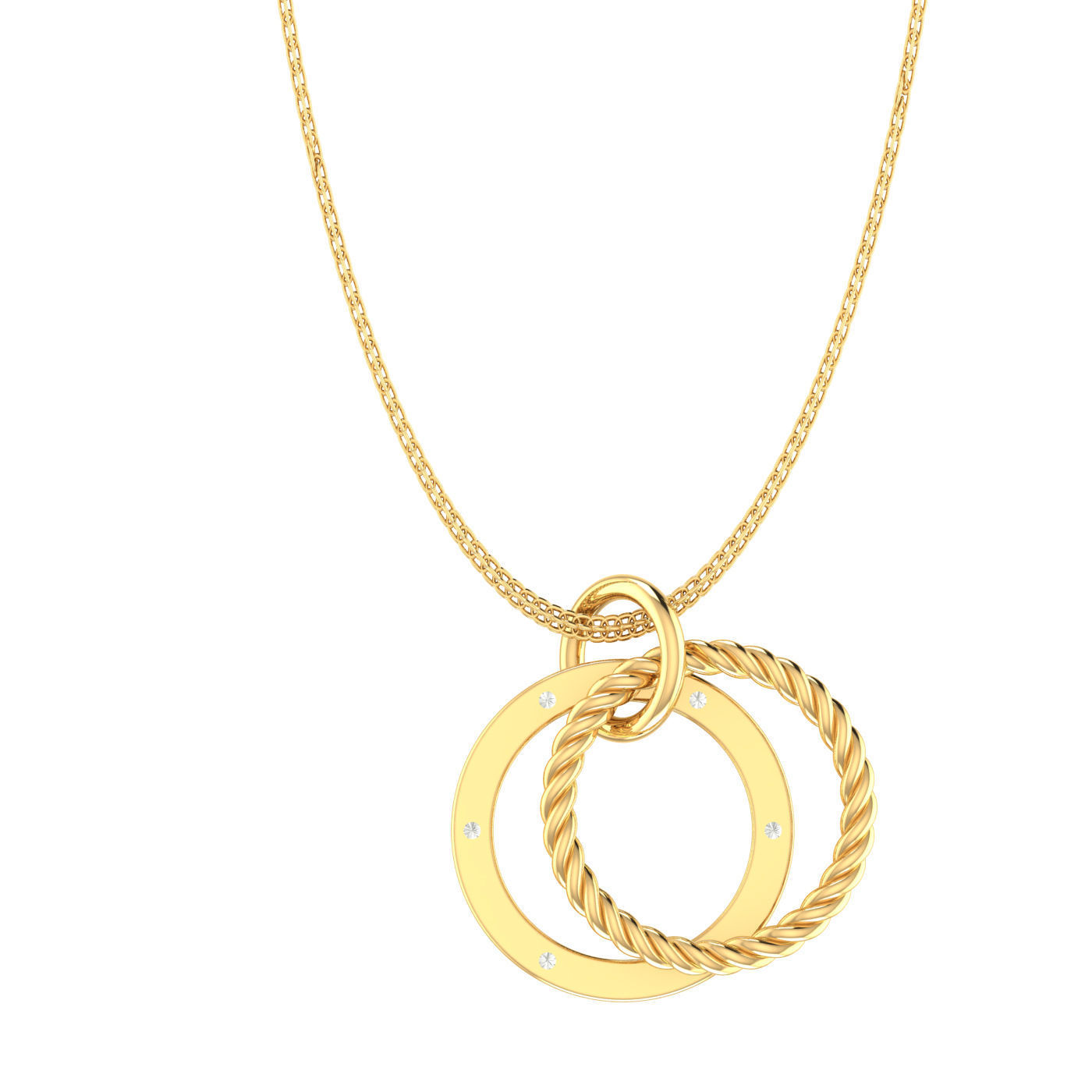 Light weight ring earrings pendant set 3dm stl 4 renders model  3D print model_1