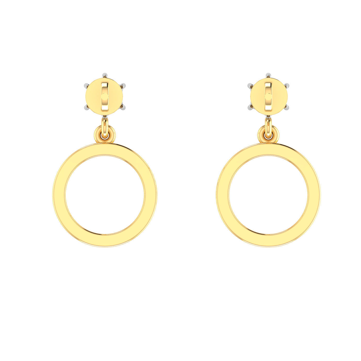 Light weight ring earrings pendant set 3dm stl 4 renders model  3D print model_2