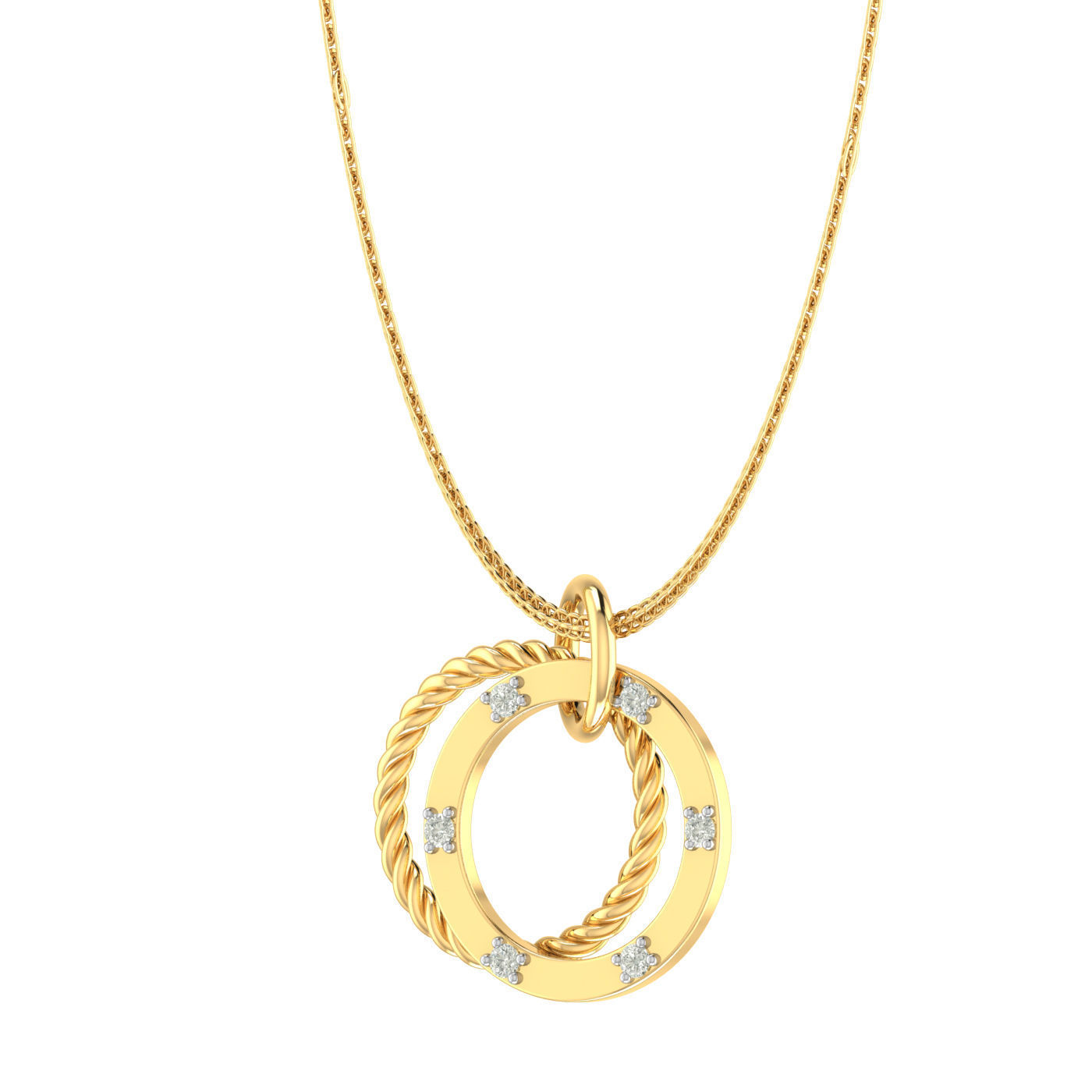 Light weight ring earrings pendant set 3dm stl 4 renders model  3D print model_8