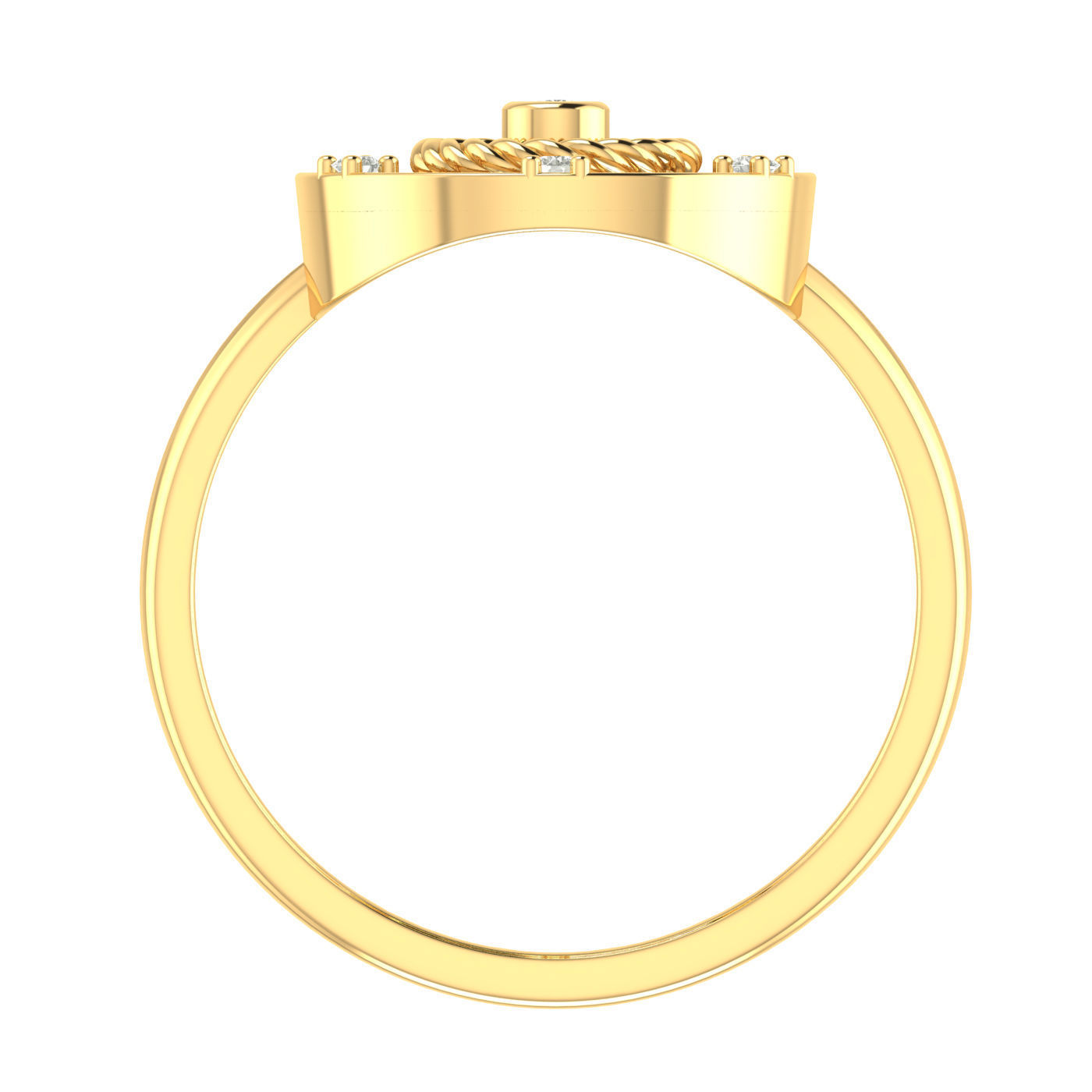 Light weight ring earrings pendant set 3dm stl 4 renders model  3D print model_3