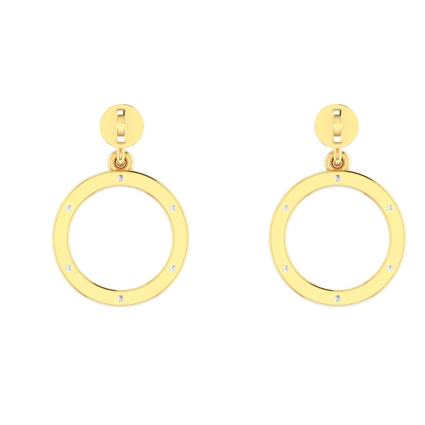 Light weight ring earrings pendant set 3dm stl 4 renders model  3D print model_2