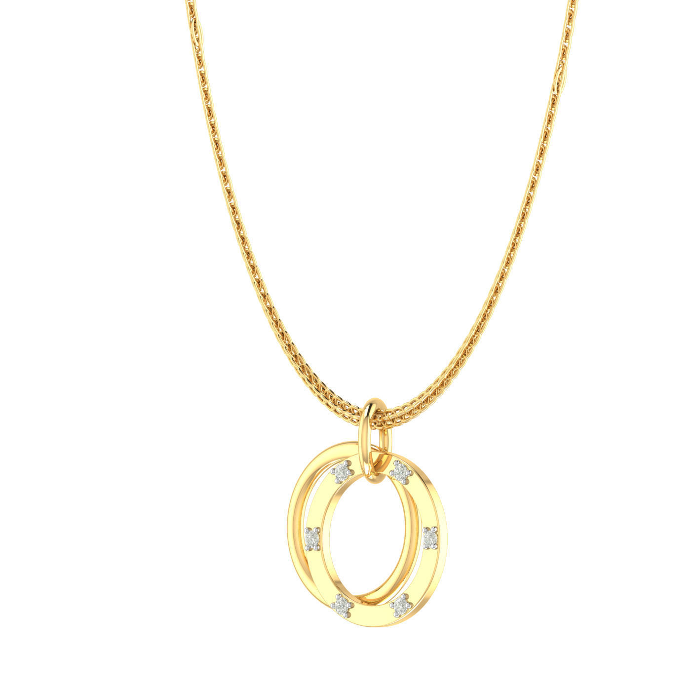 Light weight ring earrings pendant set 3dm stl 4 renders model  3D print model_7