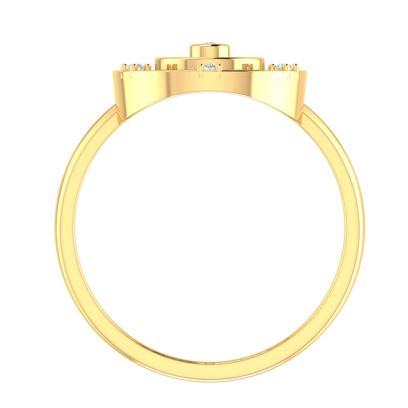 Light weight ring earrings pendant set 3dm stl 4 renders model  3D print model_15