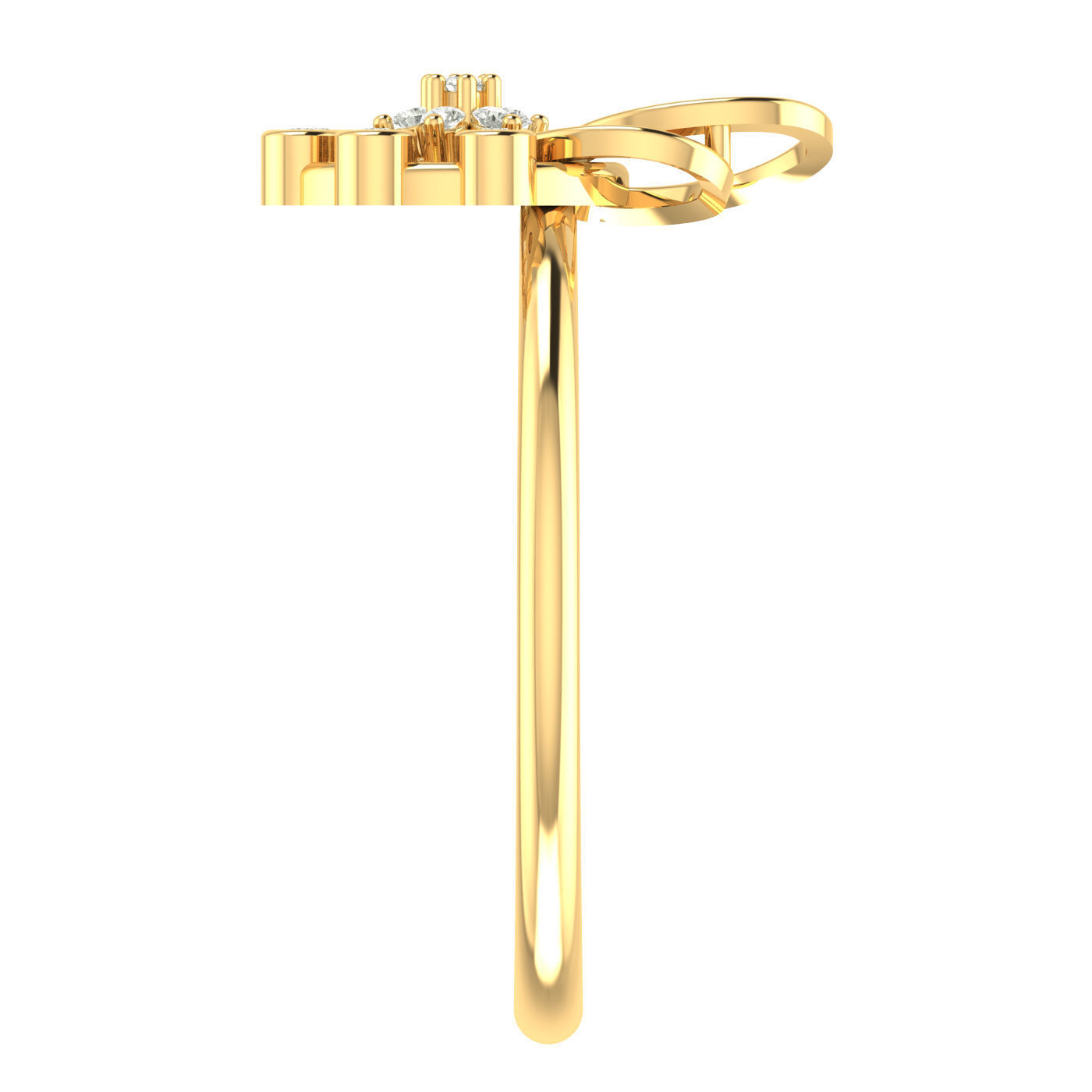 Light weight ring earrings pendant set 3dm stl 4 renders model 3D print model_7