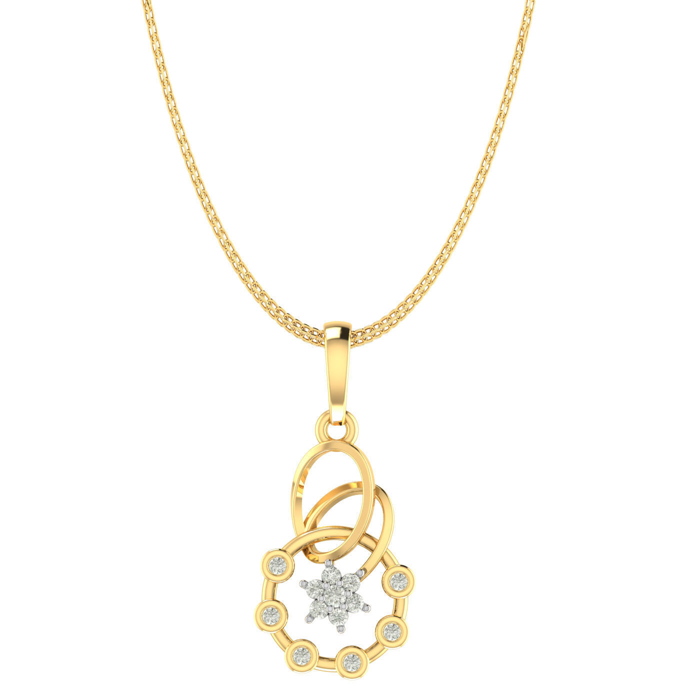 Light weight ring earrings pendant set 3dm stl 4 renders model 3D print model_10