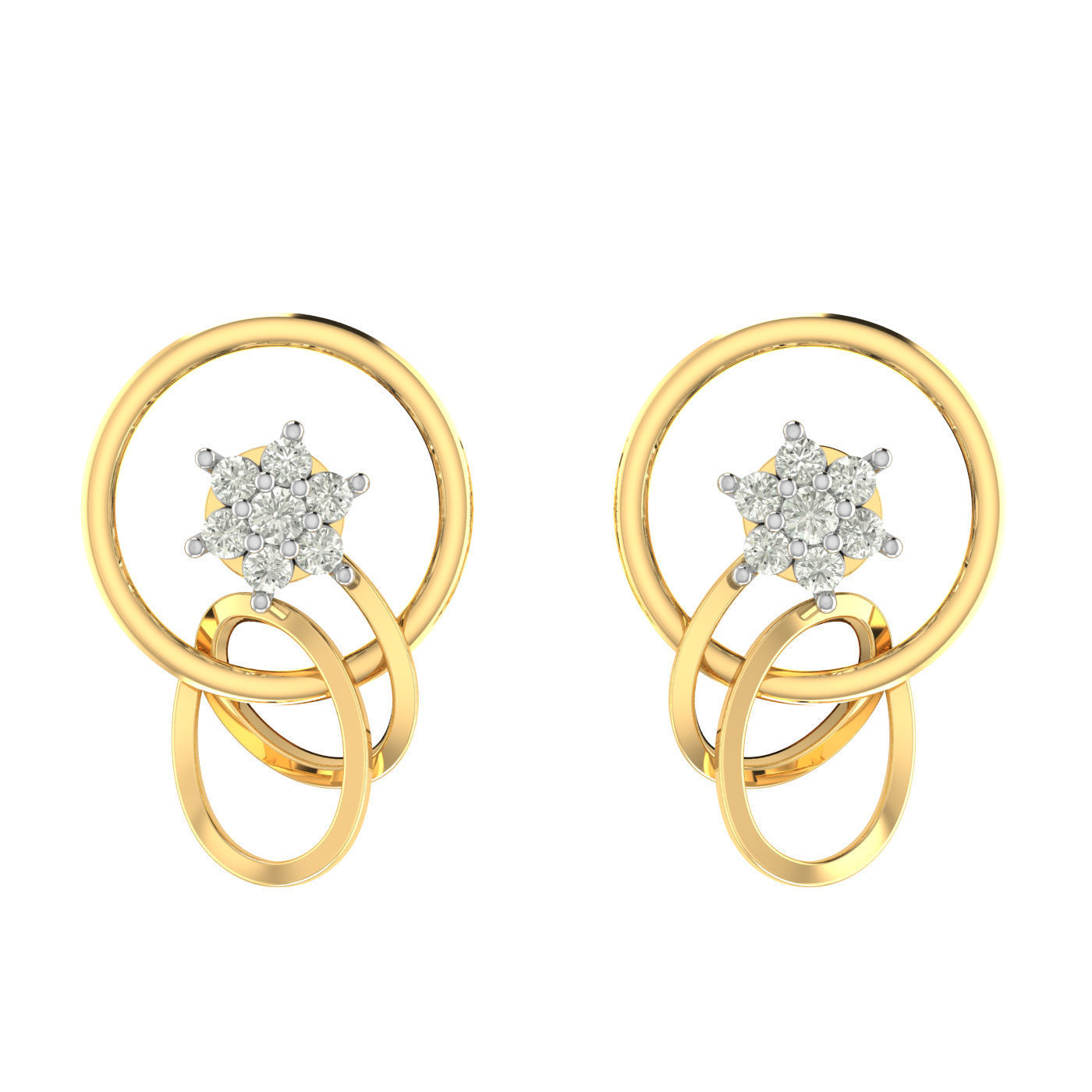 Light weight ring earrings pendant set 3dm stl 4 renders model 3D print model_15