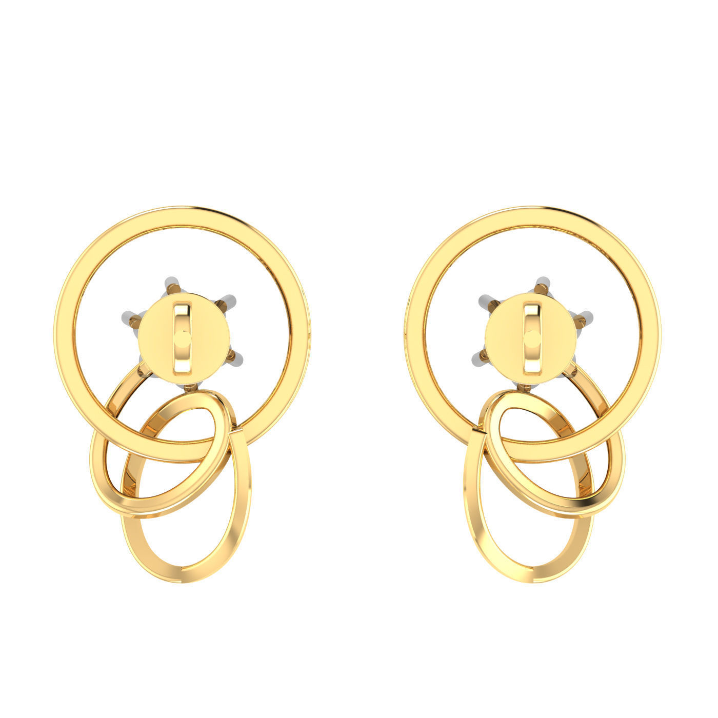 Light weight ring earrings pendant set 3dm stl 4 renders model 3D print model_2