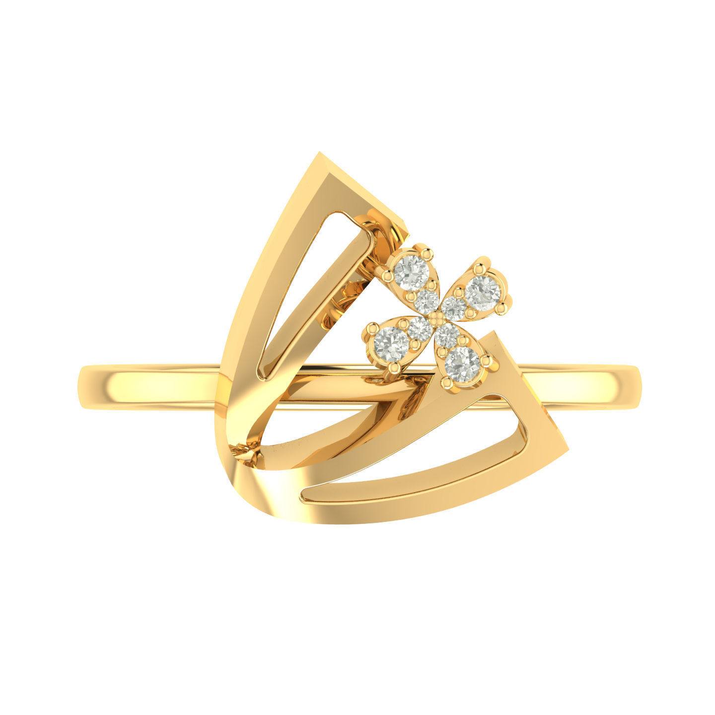 Light weight ring earrings pendant set 3dm stl 4 renders model 3D print model_14