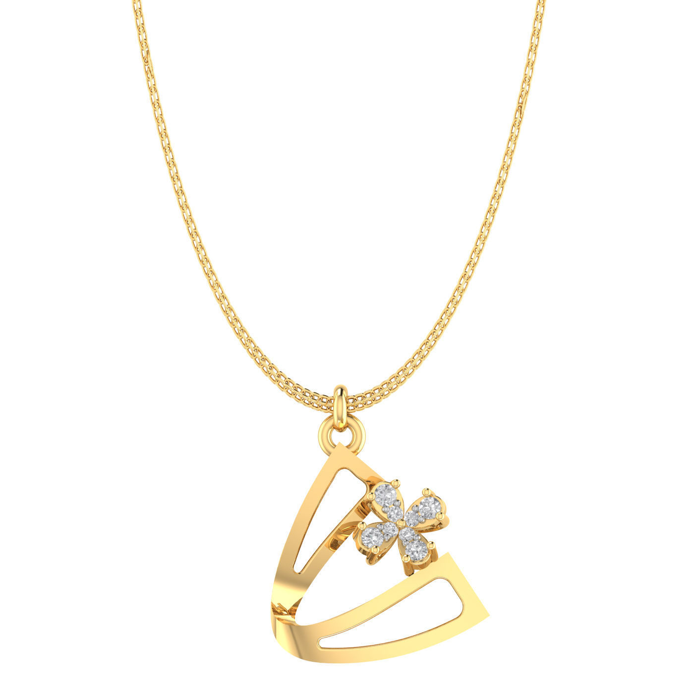 Light weight ring earrings pendant set 3dm stl 4 renders model 3D print model_13