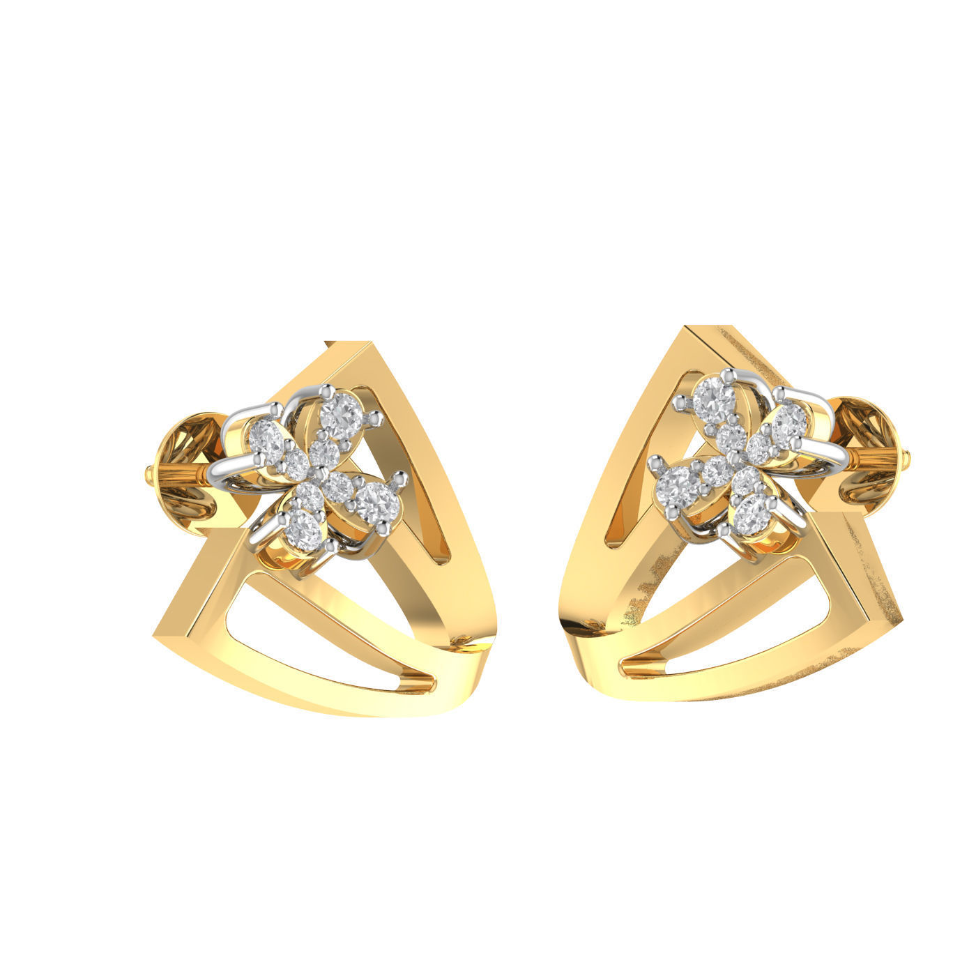 Light weight ring earrings pendant set 3dm stl 4 renders model 3D print model_9