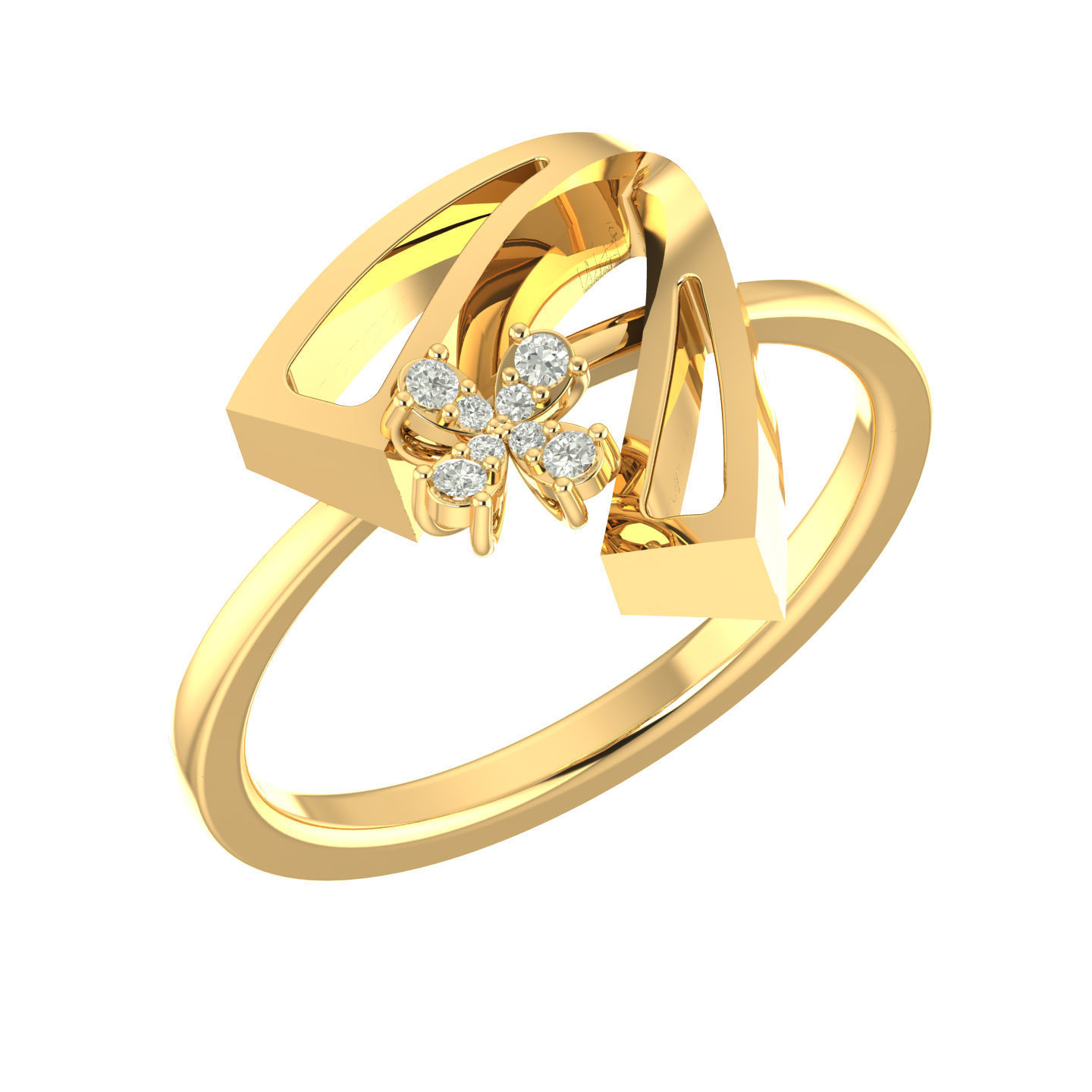 Light weight ring earrings pendant set 3dm stl 4 renders model 3D print model_8