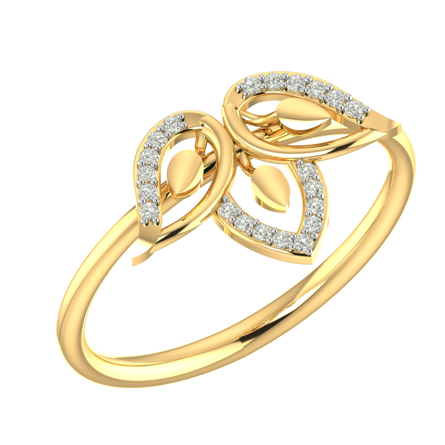 Light weight ring earrings pendant set 3dm stl 4 renders model  3D print model_8