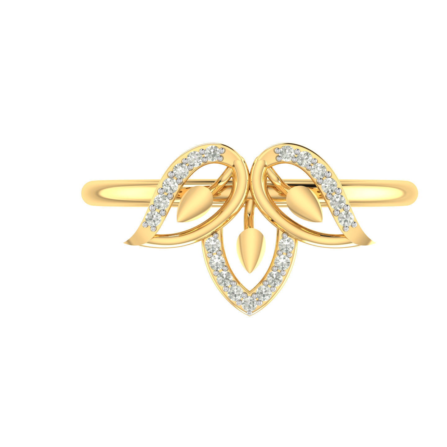 Light weight ring earrings pendant set 3dm stl 4 renders model  3D print model_13