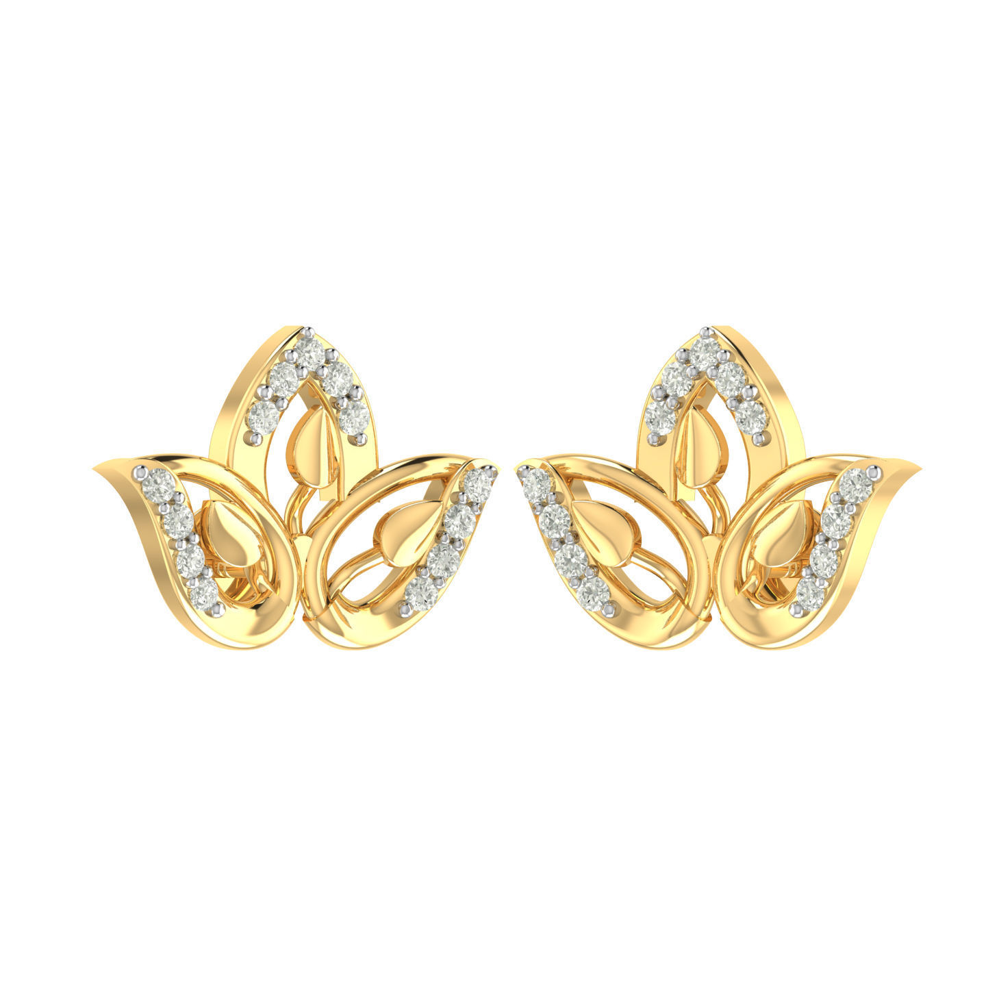 Light weight ring earrings pendant set 3dm stl 4 renders model  3D print model_9