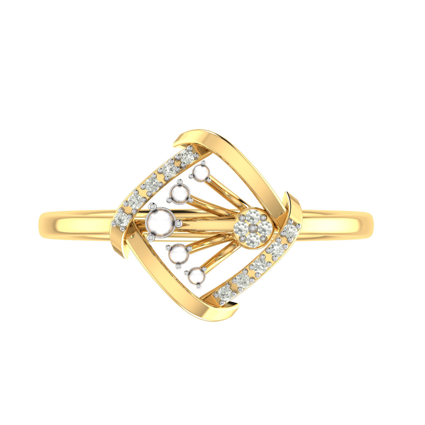 Light weight ring earrings pendant set 3dm stl 4 renders model  3D print model_13