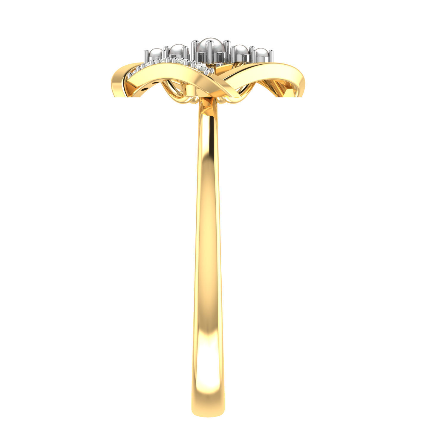 Light weight ring earrings pendant set 3dm stl 4 renders model  3D print model_11