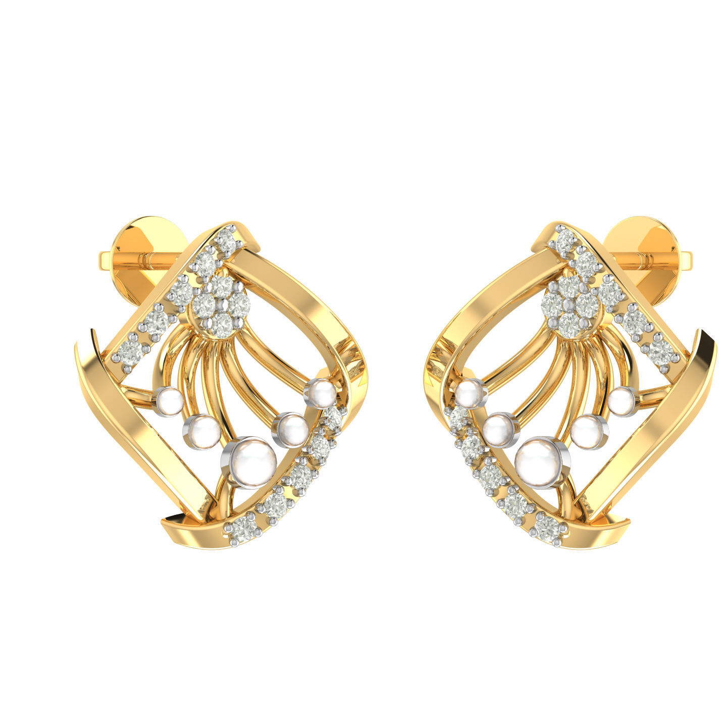 Light weight ring earrings pendant set 3dm stl 4 renders model  3D print model_9