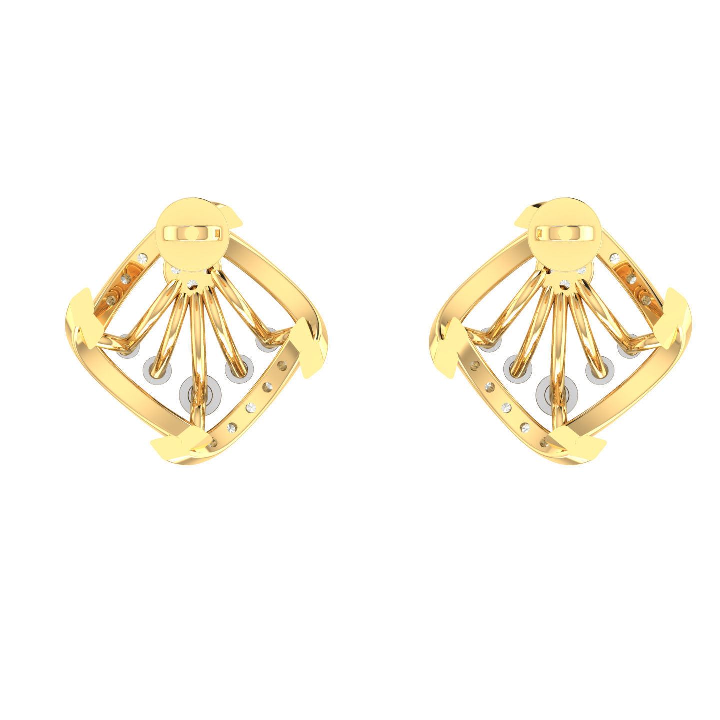 Light weight ring earrings pendant set 3dm stl 4 renders model  3D print model_2